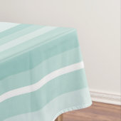 Mint-groene strepen tafelkleed (Voorbeeld)