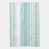 Mint-groene strepen theedoek (Verticaal)