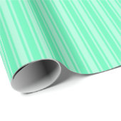 Mint-groene strepen van snoep cadeaupapier (Rol Hoek)