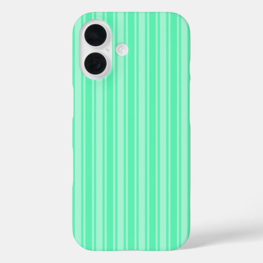 Mint-groene strepen van snoep Case-Mate iPhone case (Achterkant)