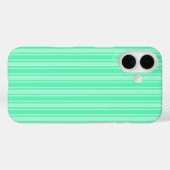 Mint-groene strepen van snoep Case-Mate iPhone case (Achterkant (horizontaal))