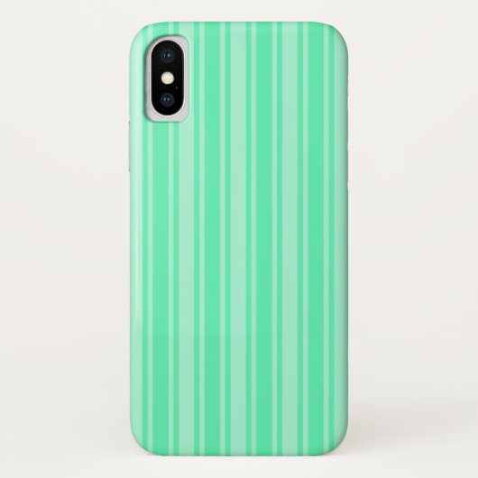 Mint-groene strepen van snoep Case-Mate iPhone case (Achterkant)