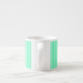 Mint-groene strepen van snoep espresso kop (Achterkant)
