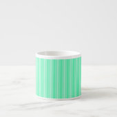 Mint-groene strepen van snoep espresso kop (Voorkant)