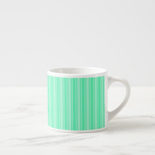 Mint-groene strepen van snoep espresso kop (Rechts)