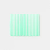 Mint-groene strepen van snoep post-it® notes (Voorkant)