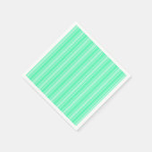 Mint-groene strepen van snoep servet (Hoek)