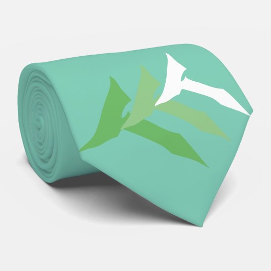 MINT GROENE STROPDAS (Opgerold)