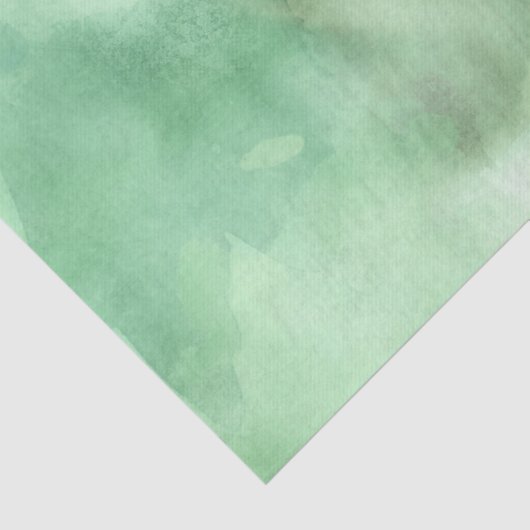 Mint groene Waterverf handschilderd Tissuepapier (Detail)