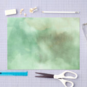 Mint groene Waterverf handschilderd Tissuepapier (Craft)