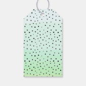 Mint Groene Waterverf Ombre Dank u Cadeaulabel (Achterkant)
