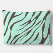 Mint Groene Zebra Strepen Patroon Etui (Achterkant)