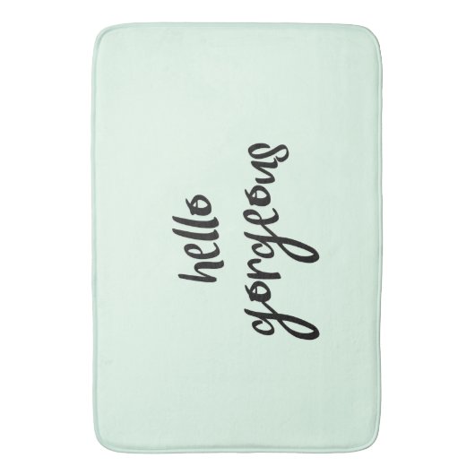 Mint Hallo Prachtige Badmat (Voorkant Verticaal)