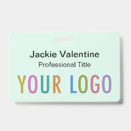 Mint Hard Plastic Naam Badge Clip Lanyard of Reel