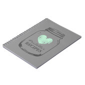 Mint hart  mason notitieboek van potglas (Linkerzijde)