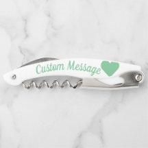 Mint Heart Custom Corkschroef