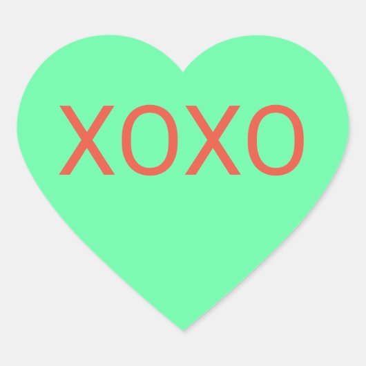 Mint Heart Snoep Hart Sticker (Voorkant)