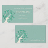 Mint Heart Tree-Visitekaartje Visitekaartje (Voorkant / Achterkant)