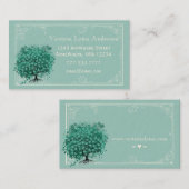 Mint Heart Tree-Visitekaartje Visitekaartje (Voorkant / Achterkant)