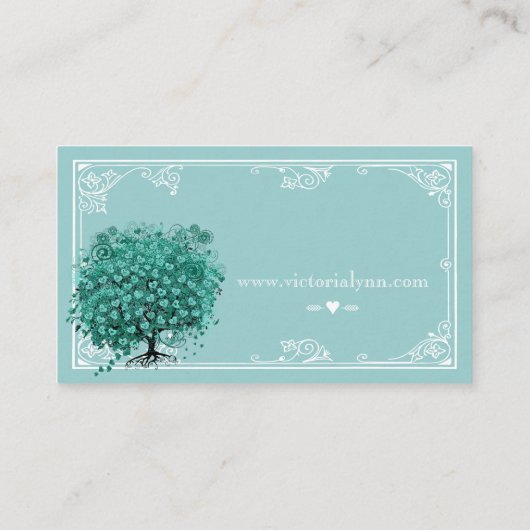 Mint Heart Tree-Visitekaartje Visitekaartje (Achterkant)