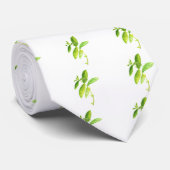Mint herb Mint waterverf Mint waterverf rustige Stropdas (Opgerold)