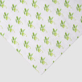 Mint herb Waterverf Greenery Mam Pattern Rustic Tissuepapier (Detail)