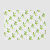Mint herb Waterverf Greenery Mam Pattern Tissuepapier (Voorkant)