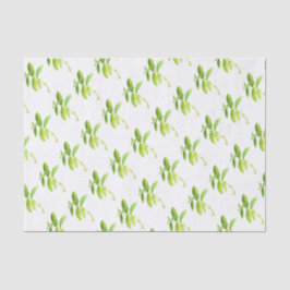 Mint herb Waterverf Greenery Mam Pattern Tissuepapier