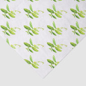 Mint herb Waterverf Greenery Mam Pattern Tissuepapier (Detail)