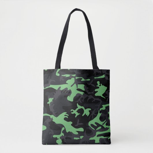 Mint Highlights Camo Tote Bag (Voorkant)
