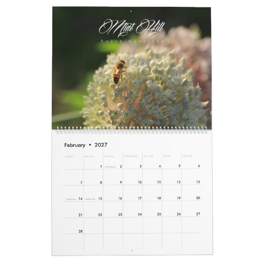 Mint Hill-kalender Kalender (Feb 2027)