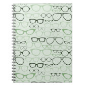Mint Hipster Glasses Notitieboek (Voorkant)