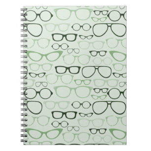 Mint Hipster Glasses Notitieboek