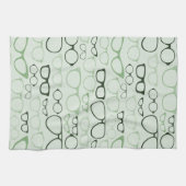 Mint Hipster Glasses Theedoek (Horizontaal)