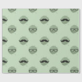 Mint Hipster snorren Cadeaupapier (Vlak)