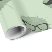 Mint Hipster snorren Cadeaupapier (Rol Hoek)
