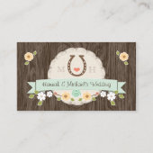 MINT HOEFIJZER WESTERNE ZITPLAATSEN KAARTEN PLAATSKAARTJE (Achterkant)