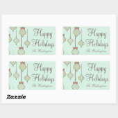 Mint Holiday Ornament Stickers (Vel)