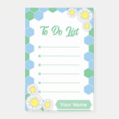 Mint Honeycomb Floral Post-it® Notes (Voorkant)