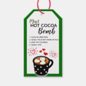 Mint Hot Cacao Bomb Label Cadeaulabel (Voorkant)