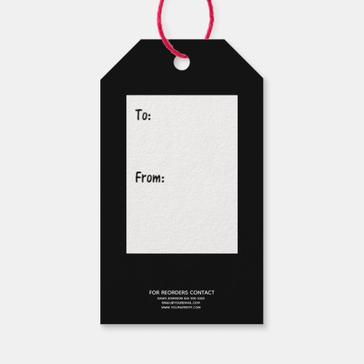 Mint Hot Cacao Bomb Label Cadeaulabel (Achterkant)