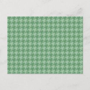 Mint Houndstooth Briefkaart
