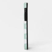 Mint & houtskool | Big Polka Dots Monogramed Case-Mate iPhone Case (Achterkant/links)