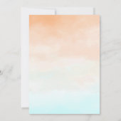 Mint Hydrangea Ride Birthday Uitnodiging (Achterkant)