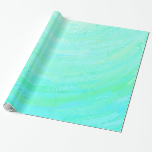 Mint Ice Blue Cadeaupapier (Uitgerold)