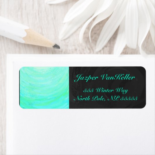 Mint Ice Blue en Black Monogram Etiket (Insitu)