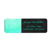 Mint Ice Blue en Black Monogram Etiket (Voorkant)