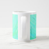 Mint Ice Blue en Black Monogram Grote Koffiekop (Achterkant)