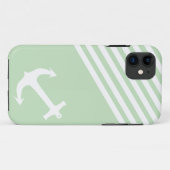 Mint Ice Cream Green Nautical Case-Mate iPhone Case (Achterkant (horizontaal))