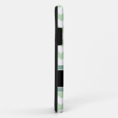 Mint Ice Cream Green Zig Zag Pattern met monogram Case-Mate iPhone Case (Achterkant/rechts)
